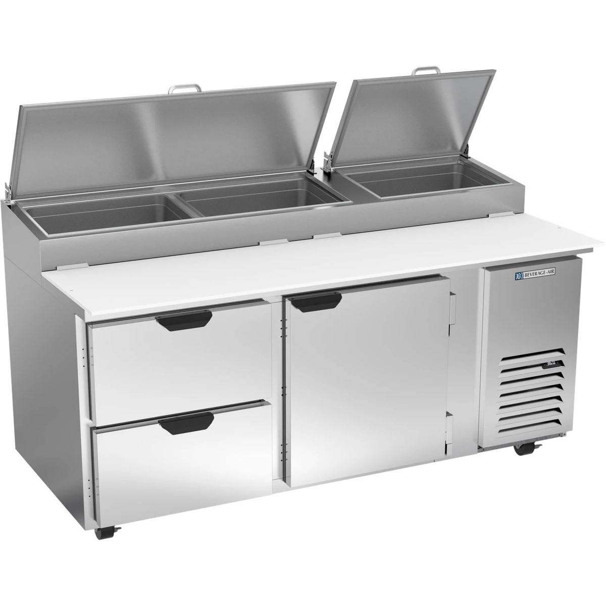 Beverage-Air DPD72HC Pizza Prep Table, 22.77 cu. ft., 115V - 2