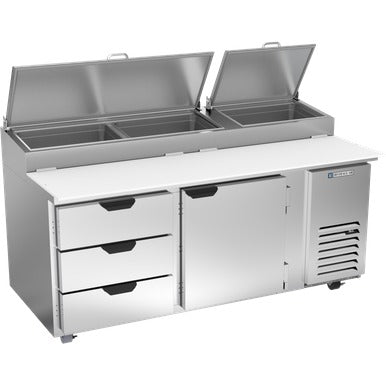 Beverage-Air DPD72HC Pizza Prep Table, 22.77 cu. ft., 115V - photo 3