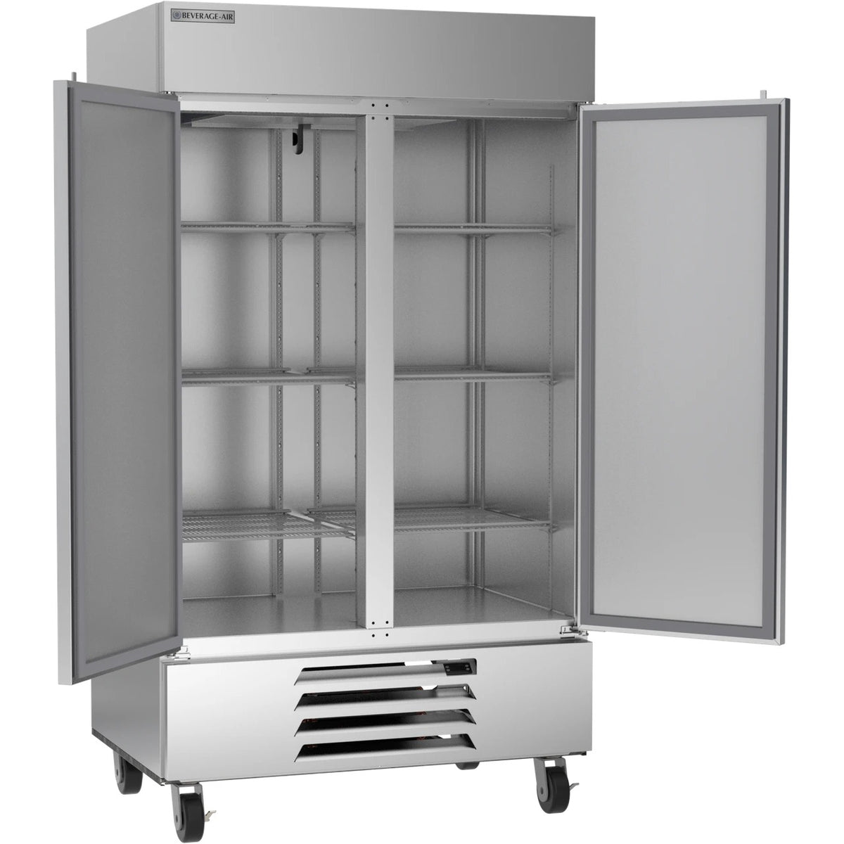 Beverage-Air HBF44HC-1 Reach-In Freezer, 44 cu. ft., 115V - Two Section Solid Reach in LED Lighting 44 cu. ft.