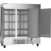 Beverage-Air HBF72HC Reach-In Freezer, 75" Wide, Silver - 68.4 cu. ft.