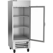 Beverage-Air HBR27HC-1 Reach-In Refrigerator, 25.88 cu. ft., 115V - Horizon Series 30" Bottom Mounted Glass Door LED Lighting