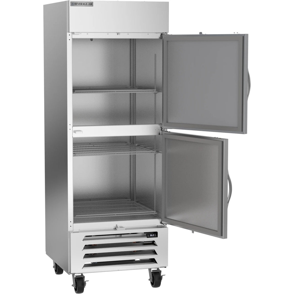 Beverage-Air HBR27HC-1 Reach-In Refrigerator, 25.88 cu. ft., 115V - Horizon Series 30" Bottom Mount Half Door