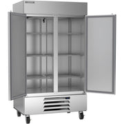 Beverage-Air HBR44HC-1 Reach-In Refrigerator, 40.2 cu. ft., 115V - Two Section Solid Reach in LED Lighting
