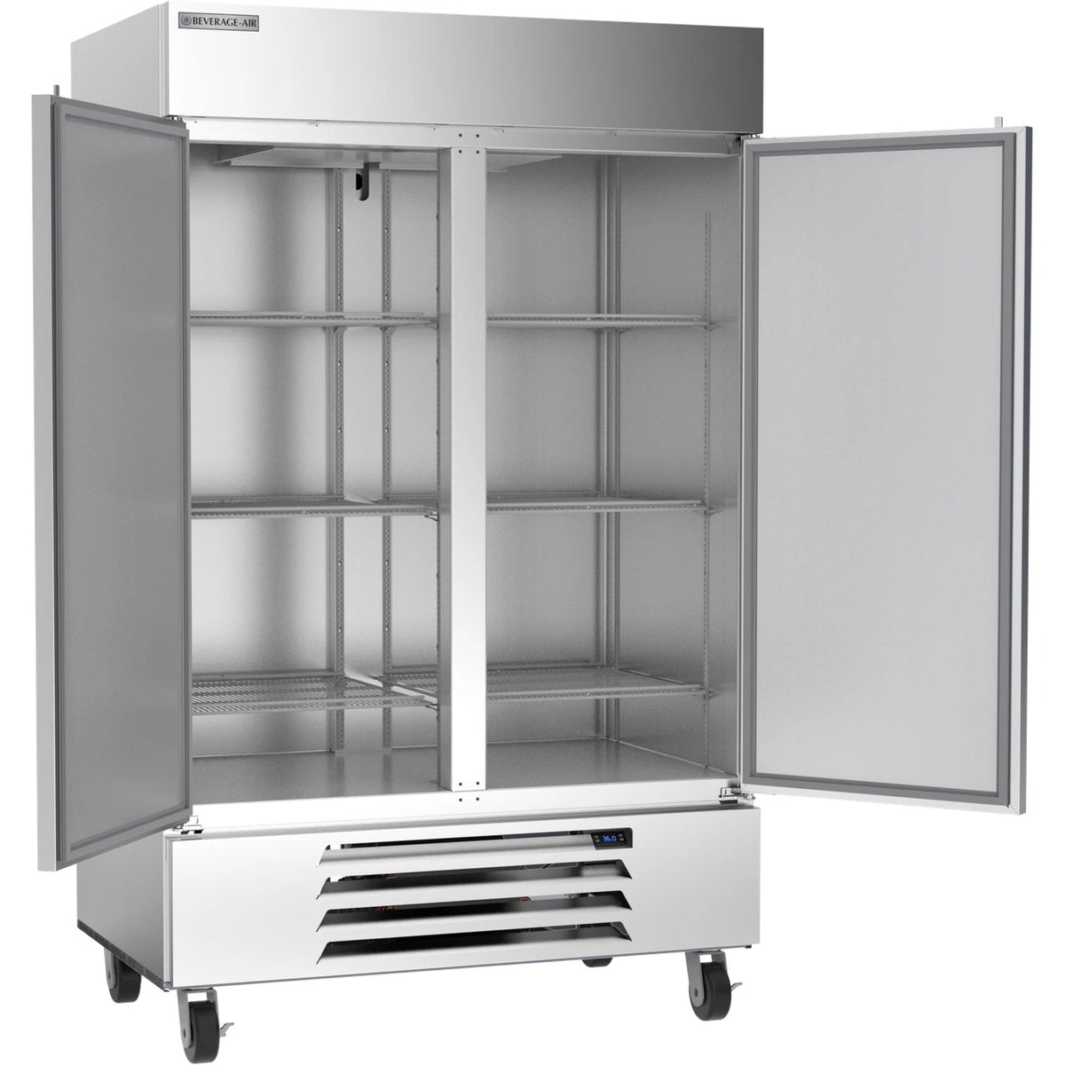 Beverage-Air HBR49HC-1 Reach-In Refrigerator, 46.15 cu. ft., 115V - Horizon Series 52" Bottom Mounted Solid LED Lighting
