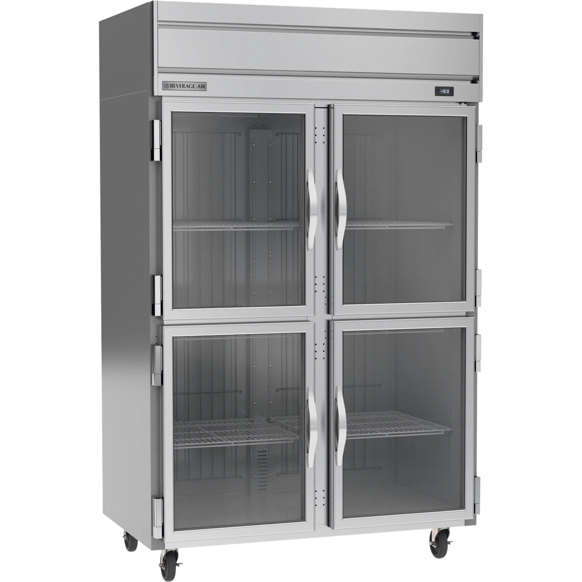 Beverage-Air HF2HC Reach-In Freezer, 52" Wide, 115V - Top Mounted Half Glass