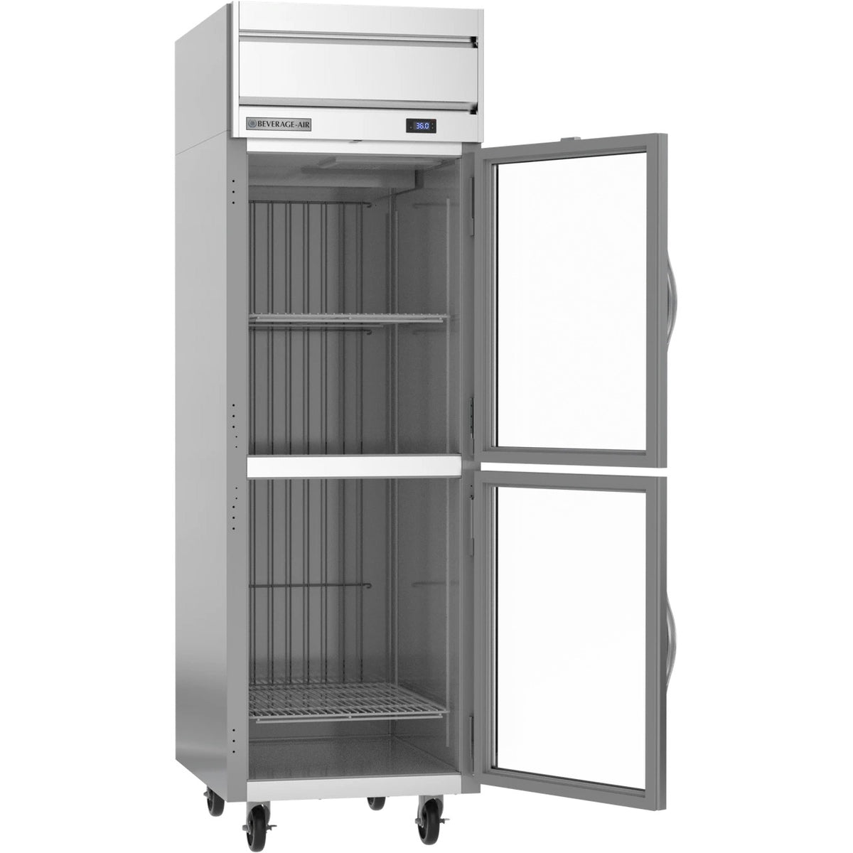 Beverage-Air HR1HC Reach-In Refrigerator, 26" Wide, 115V - Half Glass