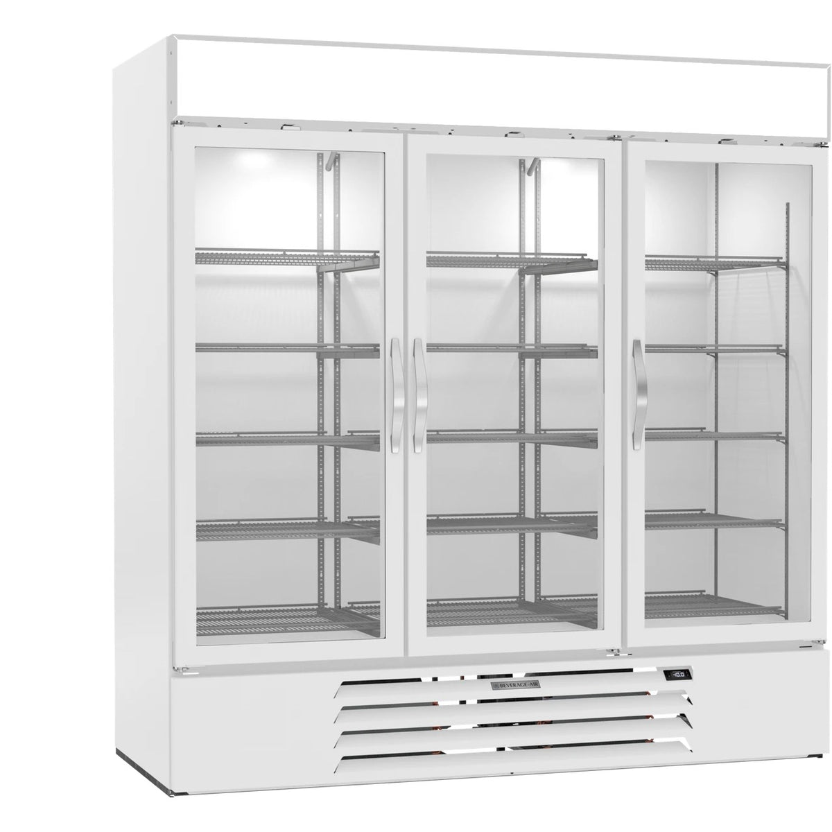 Beverage-Air MMF72HC-1 Freezer, 68.5 cu. ft., 115V - White Merchandising Stainless Steel