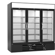 Beverage-Air MMF72HC-1 Freezer, 68.5 cu. ft., 115V - Black Merchandiser White