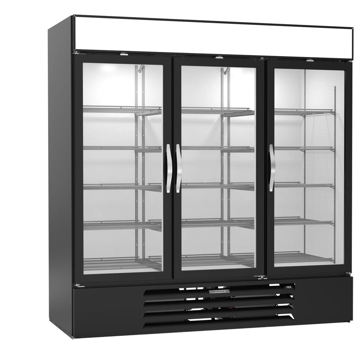 Beverage-Air MMF72HC-1 Freezer, 68.5 cu. ft., 115V - Black Merchandiser White