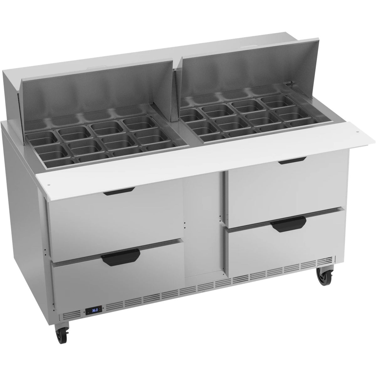 Beverage-Air SPED60HC-24M Sandwich Prep Table, 60" Wide, 115V - Elite Series 4