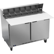 Beverage-Air SPE48HC Sandwich Prep Table, 48" Wide, 115V - 38 3/8" x 50 1/2"