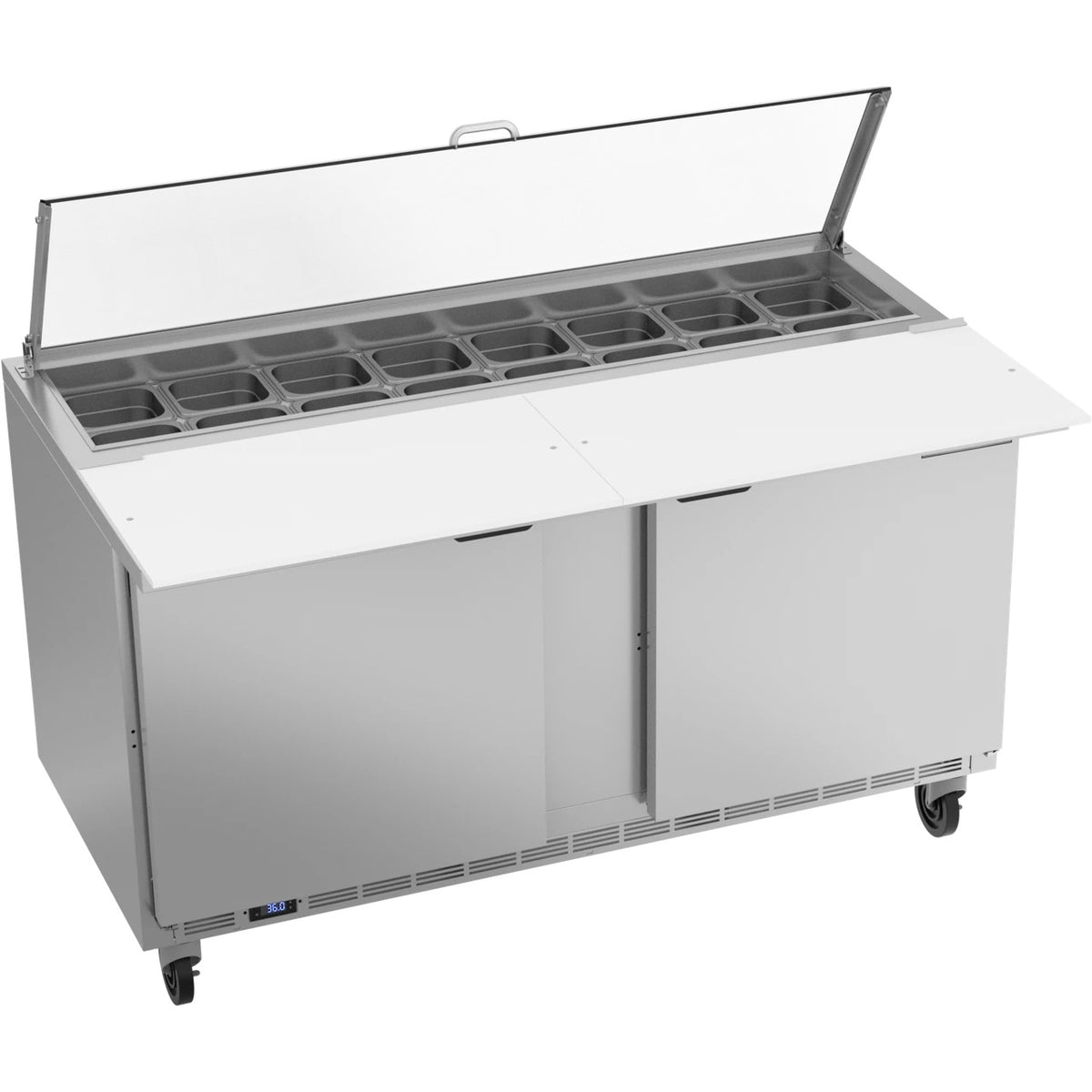 Beverage-Air SPE60HC Sandwich Prep Table, 115V - 60" x 32" x 50 3/4"