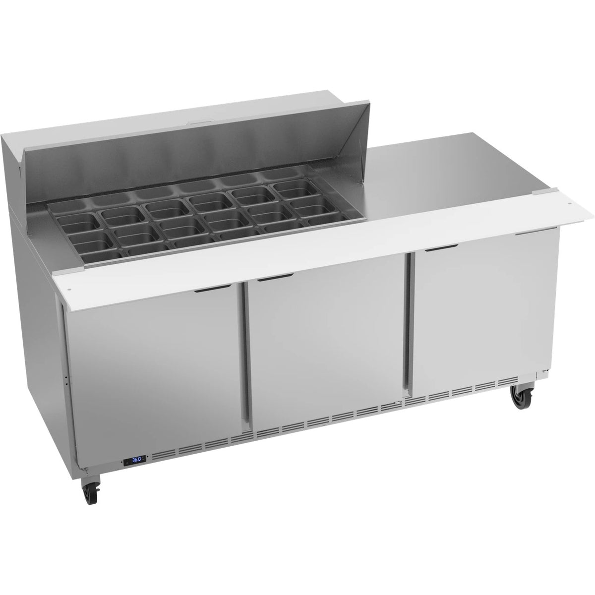 Beverage-Air Sandwich Prep Table, 45 1/2" High, 115V - 21.5 cu. ft.
