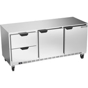 Beverage-Air UCRD72AHC-2 Undercounter Refrigerator, 72" Wide, 115V - 34 1/2"