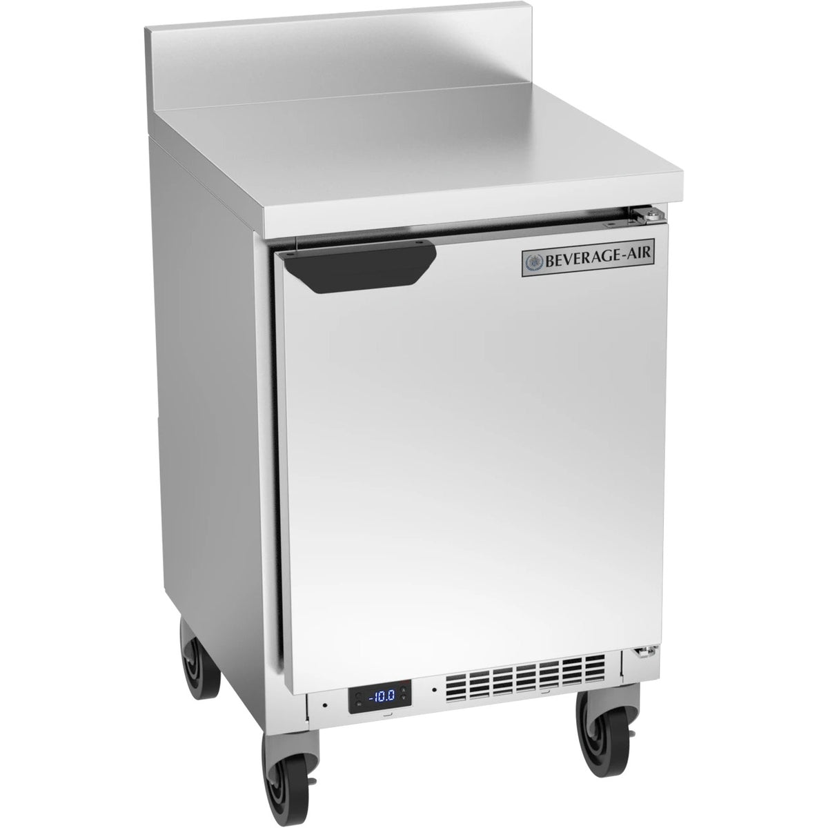 Beverage-Air WTF20HC Worktop Freezer, 20" Wide, 115V - 20" 4" Foamed-in-Place Backsplash