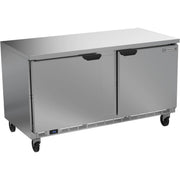 Beverage-Air WTF60AHC Worktop Freezer, 60" Wide, 115V - 32" x 35 5/8"