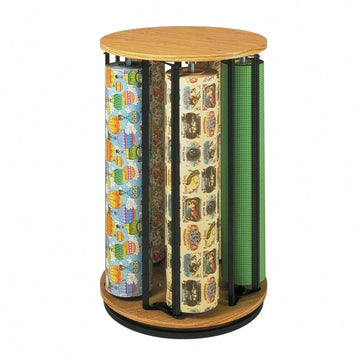Bulman R1499 Wood Rack, 5 Rolls - Assembled
