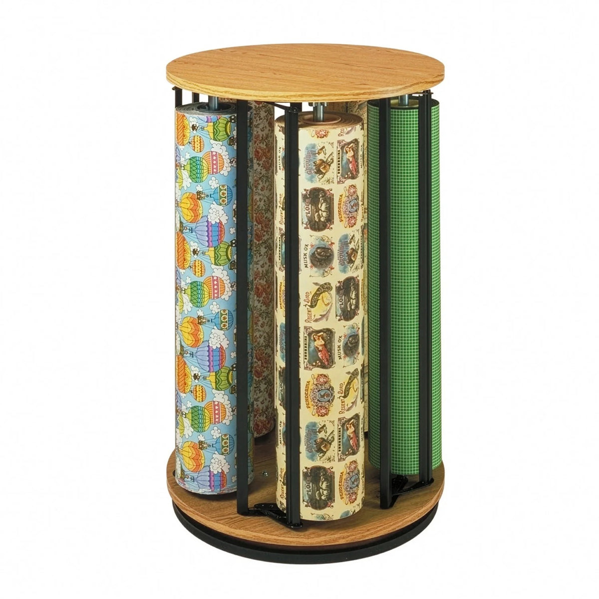 Bulman R1499 Wood Rack, 5 Rolls - Unassembled