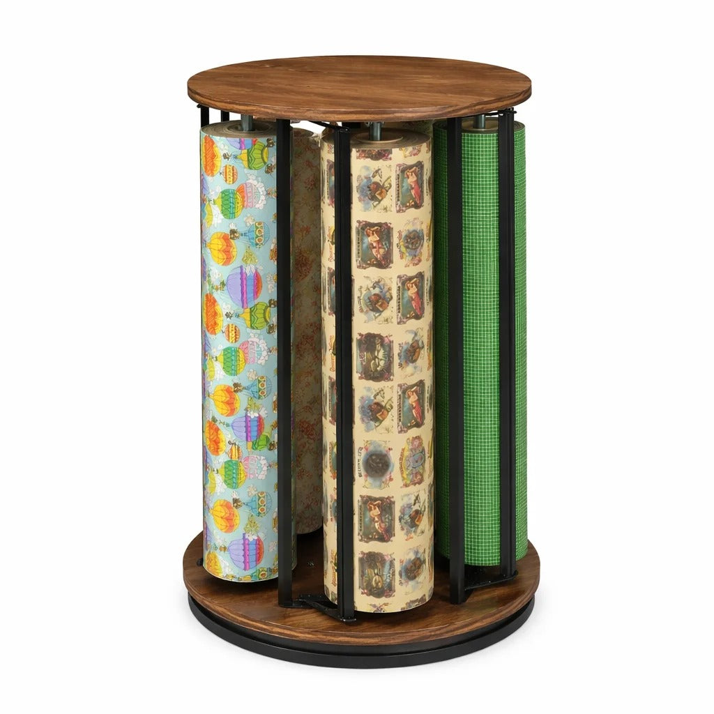 Bulman R1599 Wood Rack, 5 Rolls - Assembled