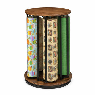 Bulman R1599 Wood Rack, 5 Rolls - Assembled