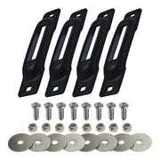 Snap-Loc Cargo Control Systems Steel Strap Anchor, 1/2" x 1", Black, 4/Pack - Allen Screws