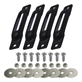 Snap-Loc Cargo Control Systems Steel Strap Anchor, 1/2" x 1", Black, 4/Pack - Allen Screws