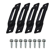 Snap-Loc Cargo Control Systems Steel Strap Anchor, 1/2" x 1", Black, 4/Pack - Self-Drilling Screws