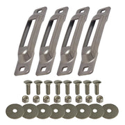 Snap-Loc Cargo Control Systems Steel Strap Anchor, 1/2" x 1", Gray, 4/Pack - Carriage Bolts