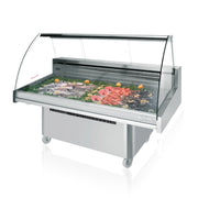 Infrico IDC-VML18 Malaga Stainless Steel Display Case, 13.2 cu. ft., 115V - Default Title