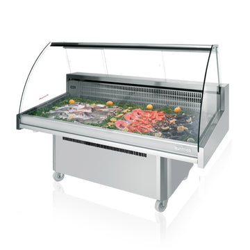 Infrico IDC-VML18 Malaga Stainless Steel Display Case, 13.2 cu. ft., 115V - Default Title