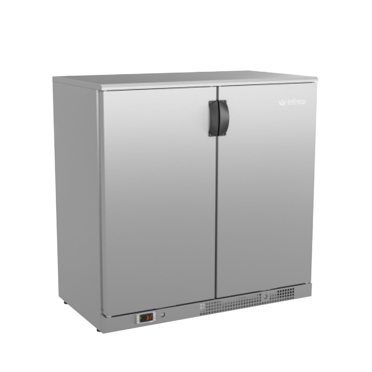 Infrico IMD Stainless Steel Bar Refrigerator, 36 3/16" High, 115V - 8 cu. ft.