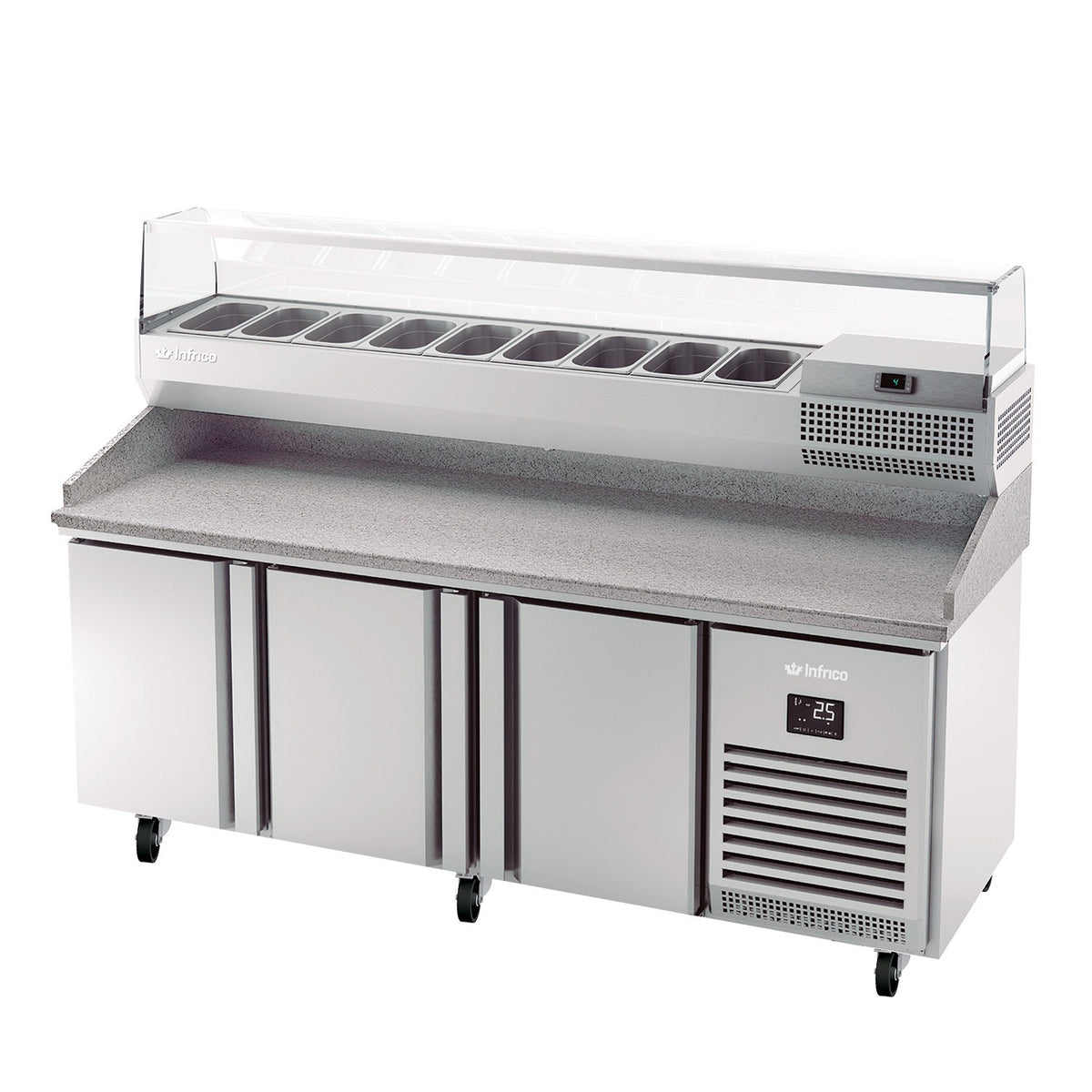 Infrico IRT-MPG1980 COMBO Pizza Prep Table, 16.42 cu. ft., 115V - photo 2