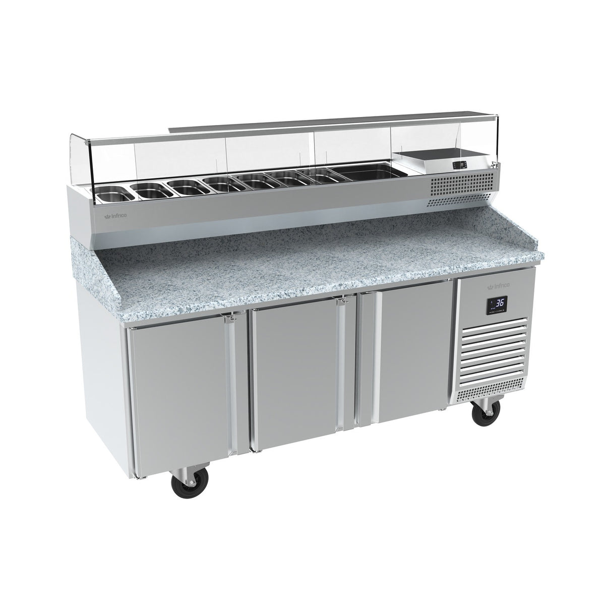 Infrico IRT-MPG1980 COMBO Pizza Prep Table, 16.42 cu. ft., 115V - photo 3