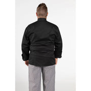 Uncommon Chef U0403-U01 Classic Knot Chef Coat, Black - 6XL