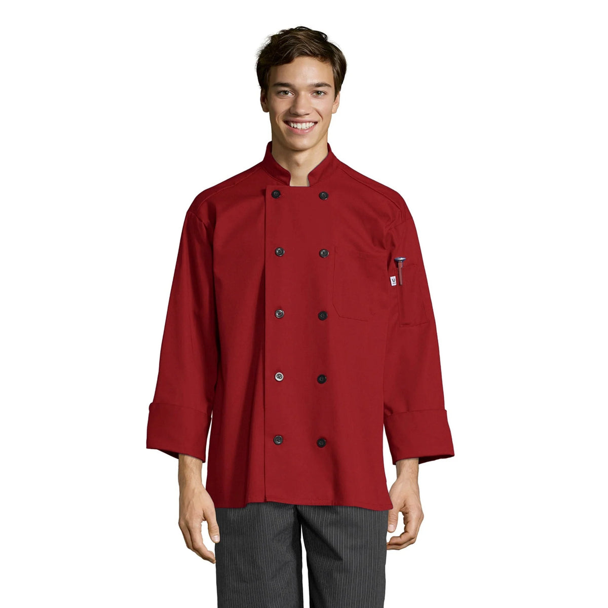 Uncommon Chef U0405-U25 Moroccan Chef Coat, White - S