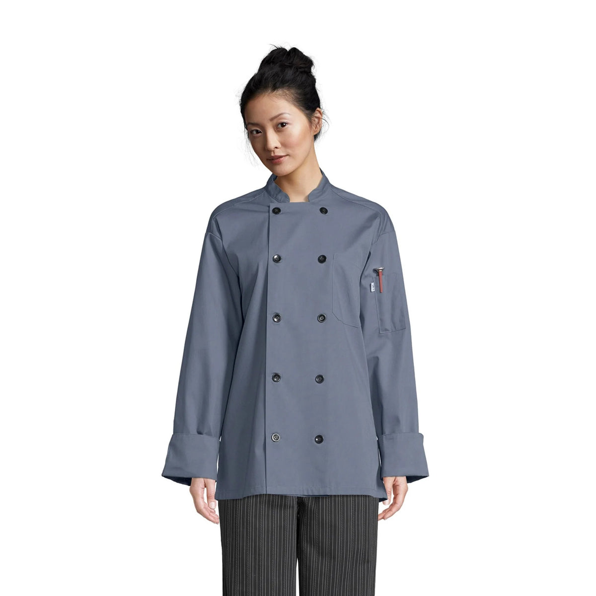 Uncommon Chef U0413-U25 Classic Poplin Chef Coat, White - XL
