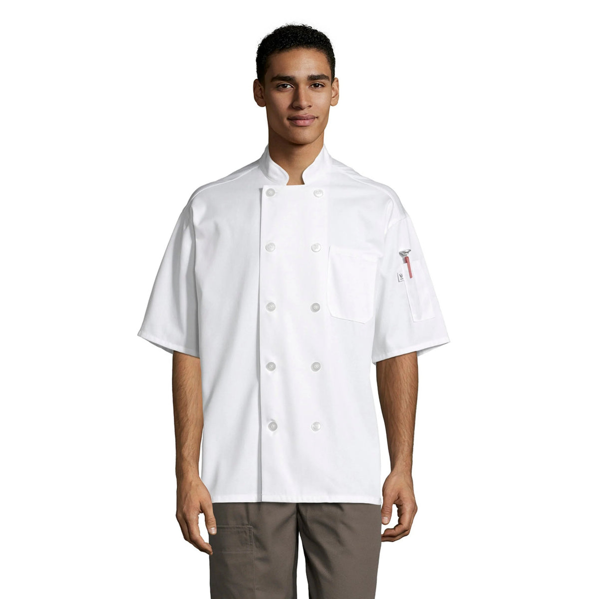 Uncommon Chef U0429-U01 Montego Chef Coat, Black - XL
