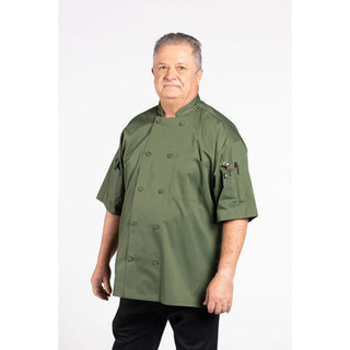Uncommon Chef U0707-U87 Resilience Chef Coat, Green - 2XL