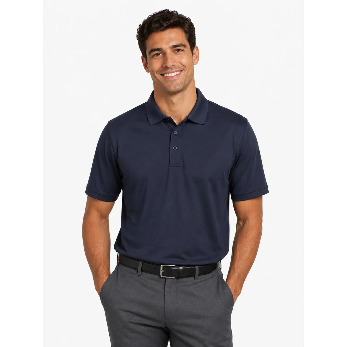 Uncommon Chef 50TJ01-R Polyester Polo Shirt, S - White