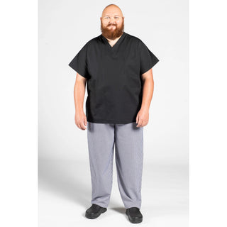 Uncommon Chef U6000-U01 2XL Cook Shirt, Black - 2XL