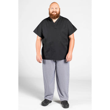 Uncommon Chef U6000-U01 2XL Cook Shirt, Black - 2XL