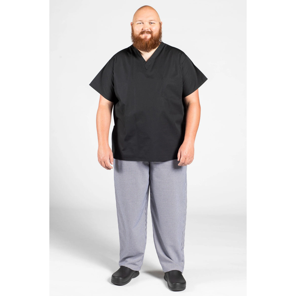 Uncommon Chef U6000-U01 2XL Cook Shirt, Black - 5XL