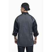 Uncommon Chef U0711HC-U01 Roma Spandex Blend Chef Coat, Black - photo 2