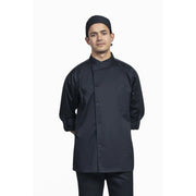 Uncommon Chef U0711HC-U01 Roma Spandex Blend Chef Coat, Black - photo 3