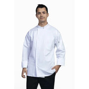 Uncommon Chef U0715-U25 Turin Spandex Blend Chef Coat, White - S