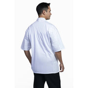 Uncommon Chef U0717-U25 Venice Spandex Blend Chef Coat, White - photo 2