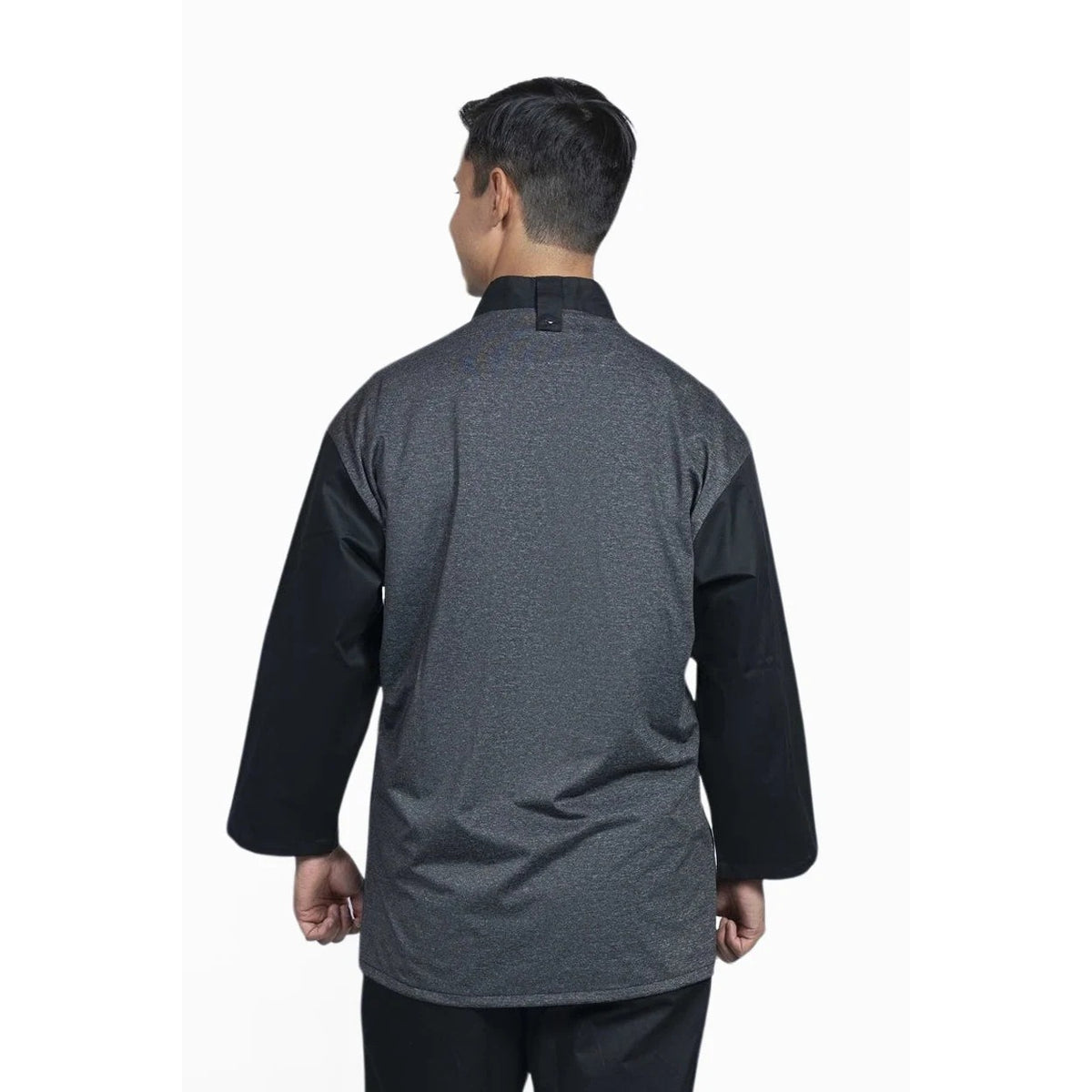 Uncommon Chef U0719HC-U01 Split Spandex Blend Chef Coat, Black - photo 3