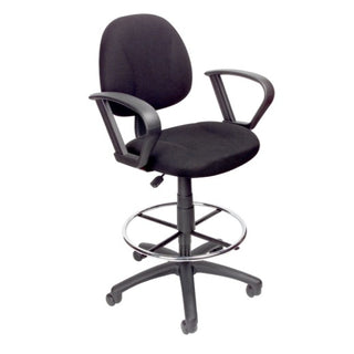 Boss B1617 Drafting Stool, 25" Wide - Black