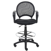 Boss Drafting Stool, 27 1/2" Wide, Black - photo 2