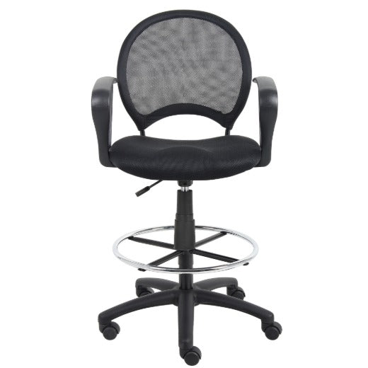 Boss Drafting Stool, 27 1/2" Wide, Black - photo 2